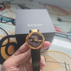 Gucci Black and Gold Men's Watch